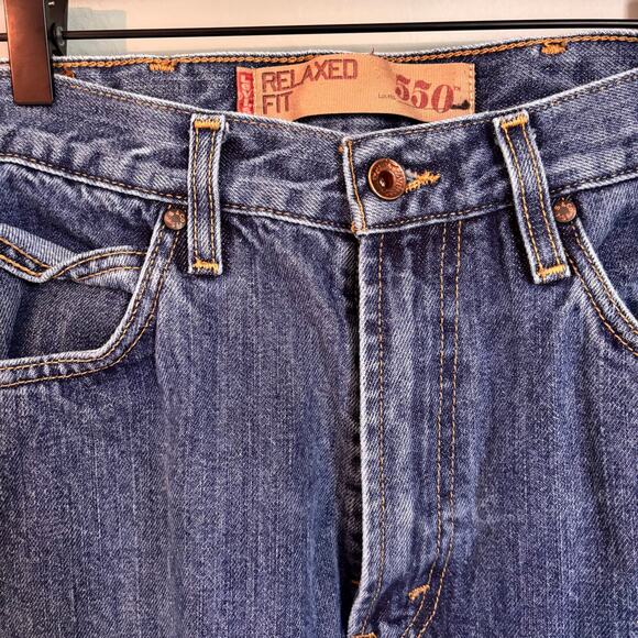 Levi's Men's 550 Relaxed Fit Blue Jeans - Picture 4 of 4